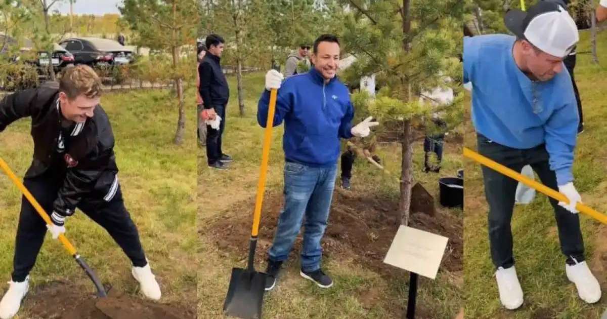 Colman Domingo and Jude Law at amfAR’s Venice Gala