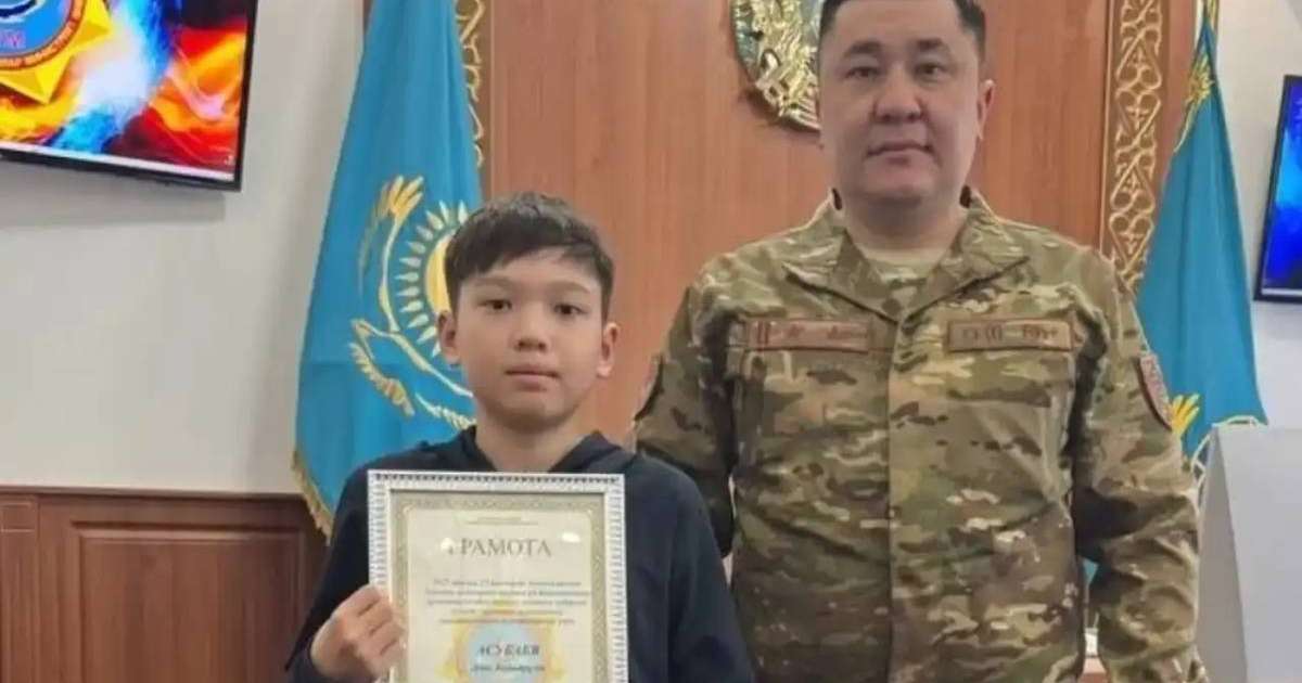 Астаналық оқушы ТЖД бастығының алғыс хатына ие болды