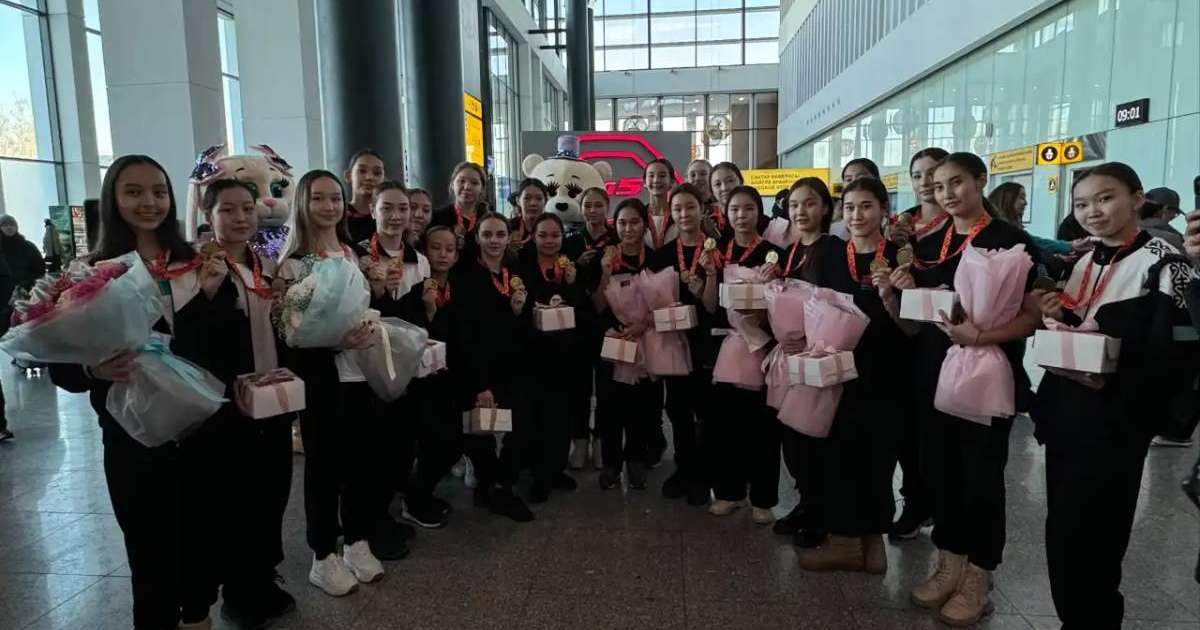 Эстетикалық топтық гимнастикадан Әлем чемпионатының жүлдегерлері елге оралды