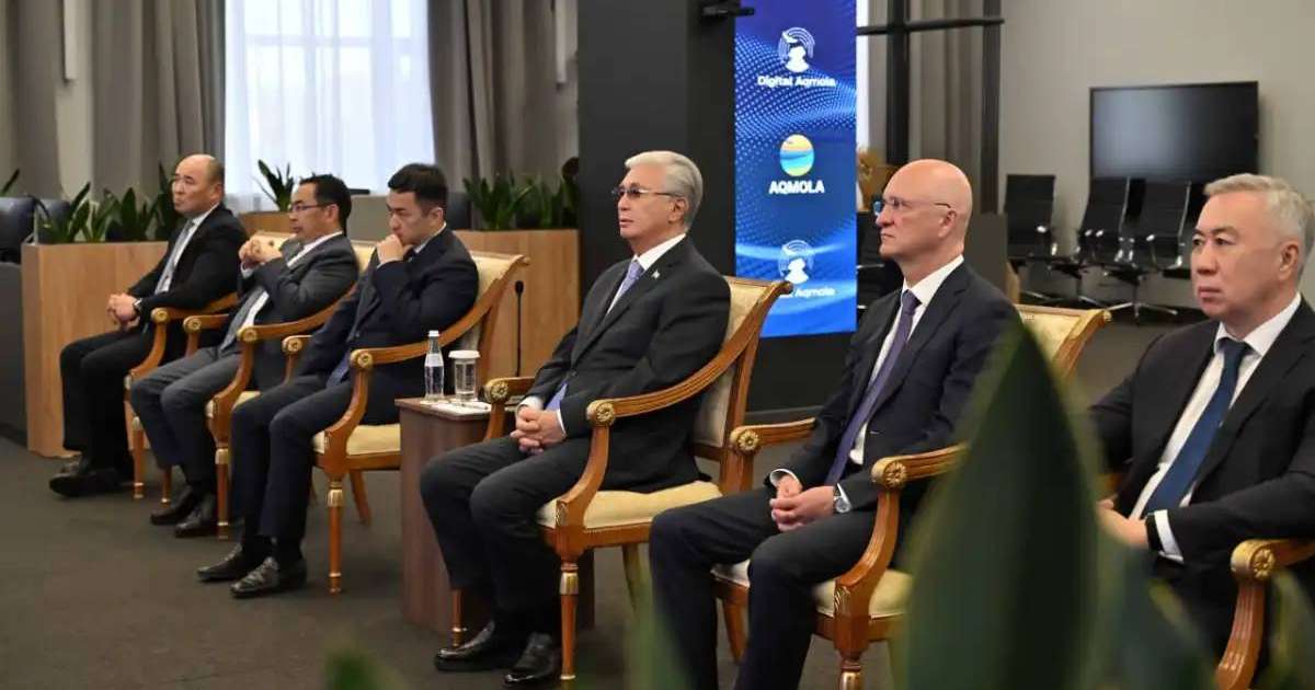 Мемлекет басшысы телекөпір арқылы Қосшы қаласын табиғи газға қосу рәсіміне қатысты