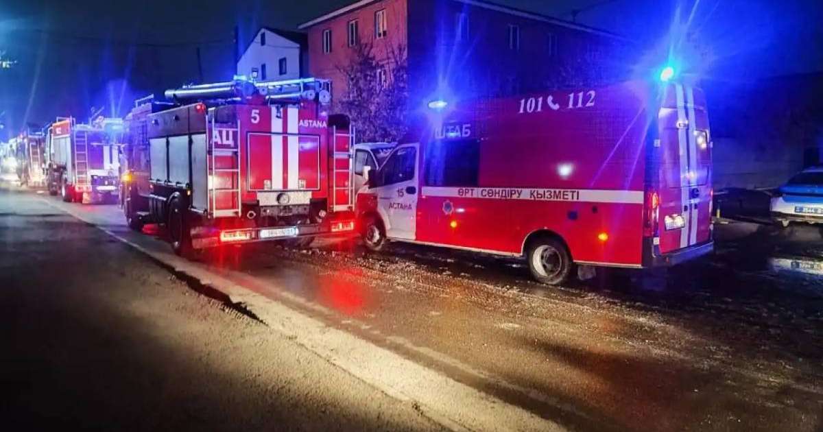 Елордалық құтқарушылар жатақханадағы өртті сөндірді