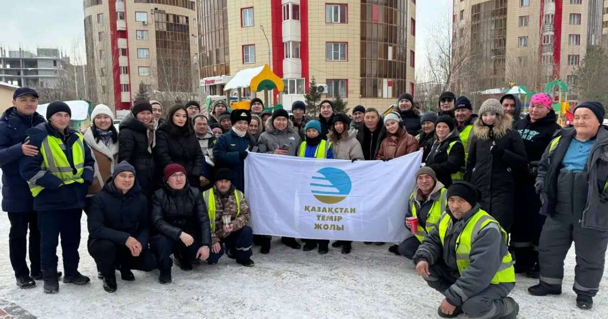 «ҚТЖ» ұжымы  коммуналдық қызметкерлерге ыстық шай таратты