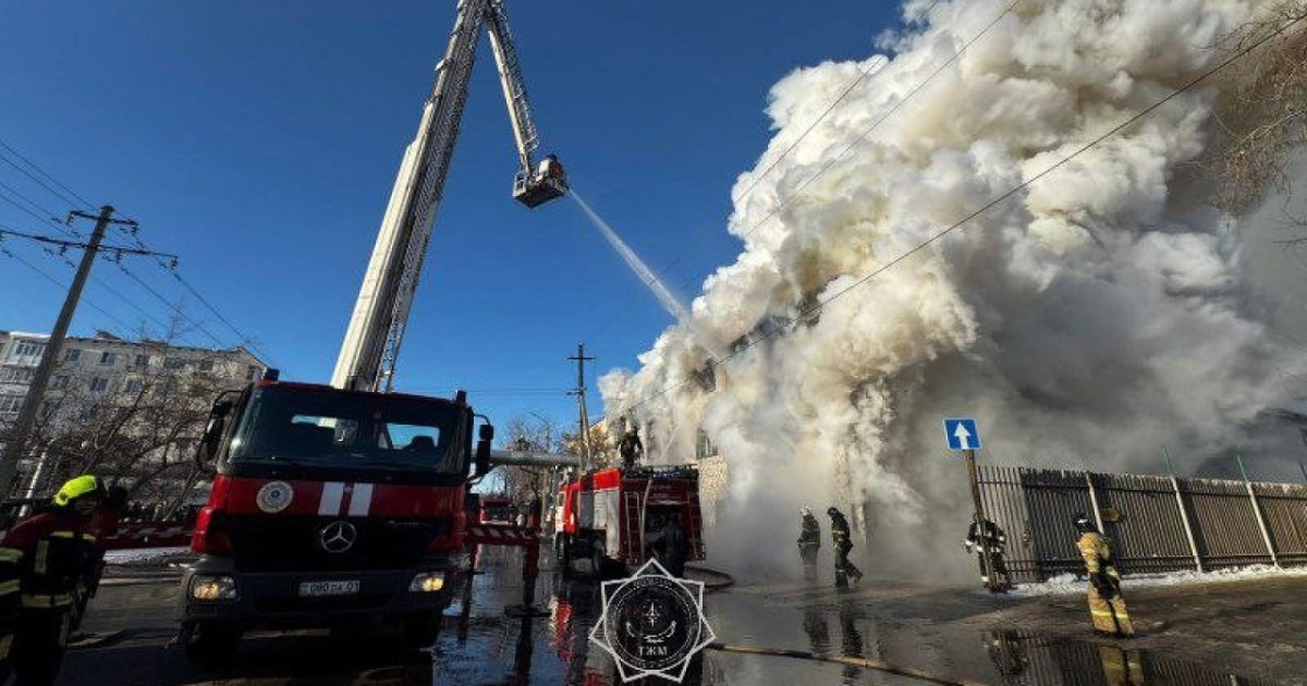 Атыраудағы базарлардың бірінен өрт шықты