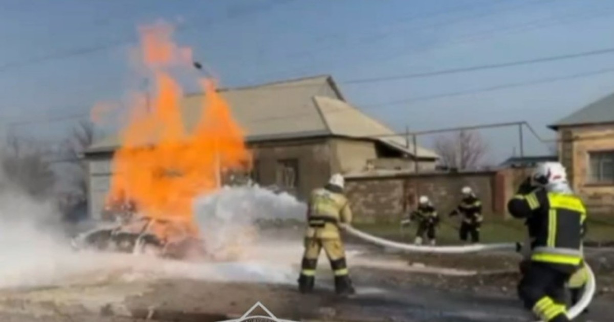 Шымкентте газ реттейтін жабдықтағы алапат өрт сөндірілді