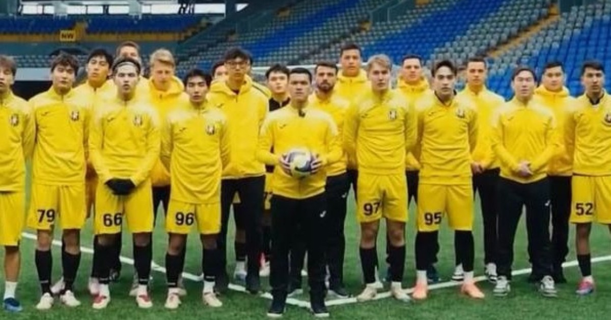 «Жеңіс» футбол клубы Конституция жобасын қолдауға арналған эстафета бастады