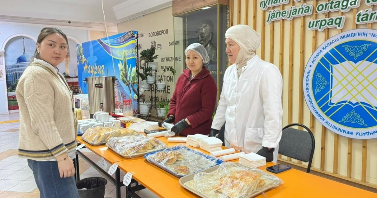 Астана мектебінде сайлаушыларға арнап жәрмеңке ұйымдастырылды