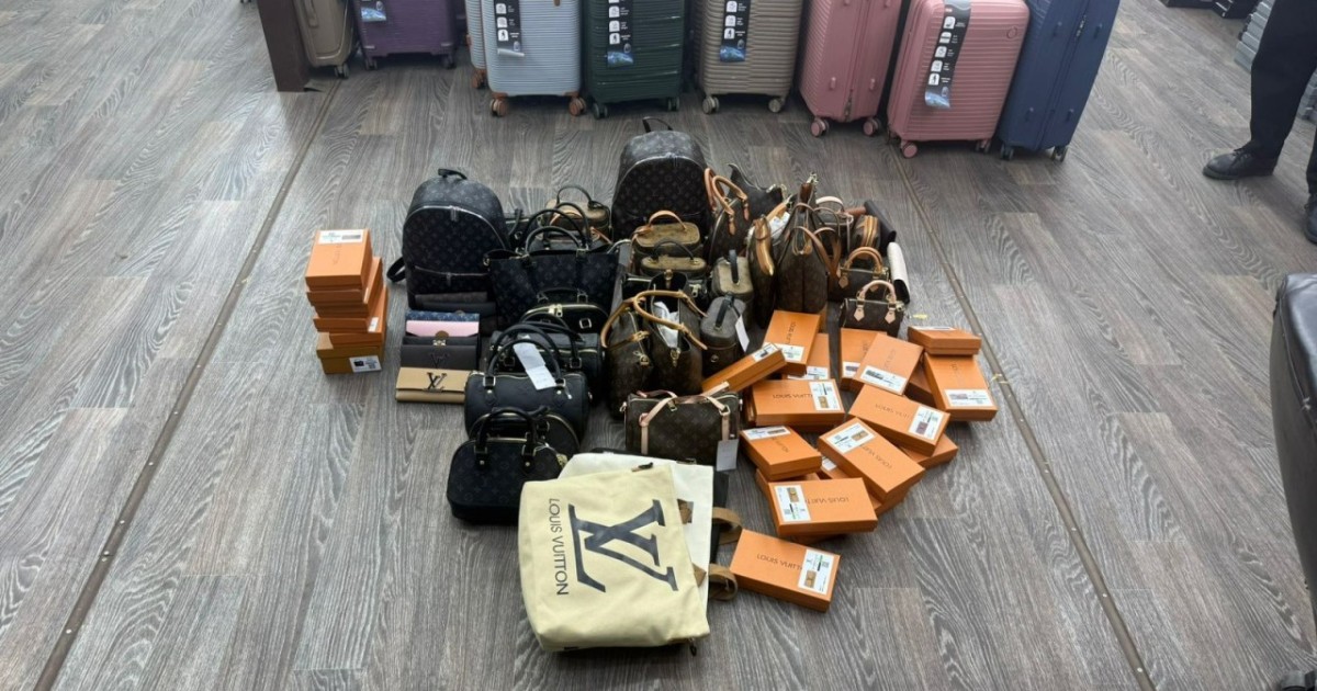 Жүздеген контрафакт Louis Vuitton сөмкесі тәркіленді