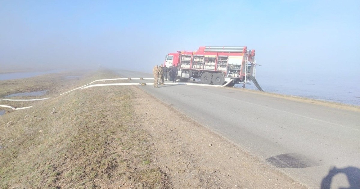 Астана-Қорғалжын тас жолында су тасқынының алдын алу жұмыстары жүріп жатыр