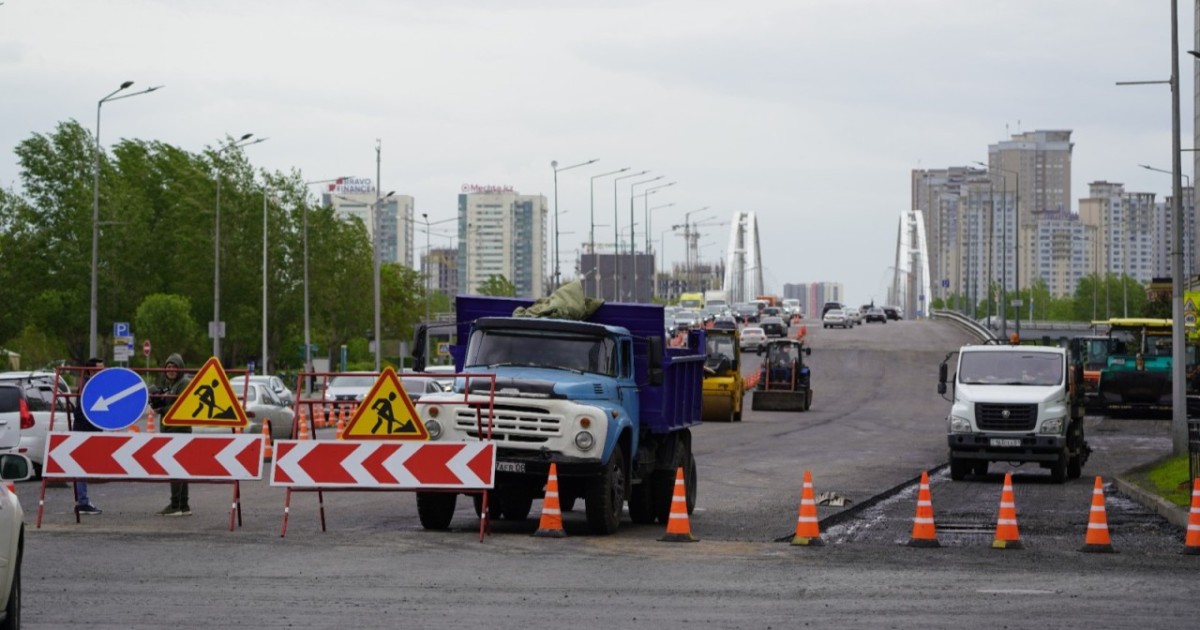 Елордада жөндеу жұмысына байланысты бірқатар көше жабылды