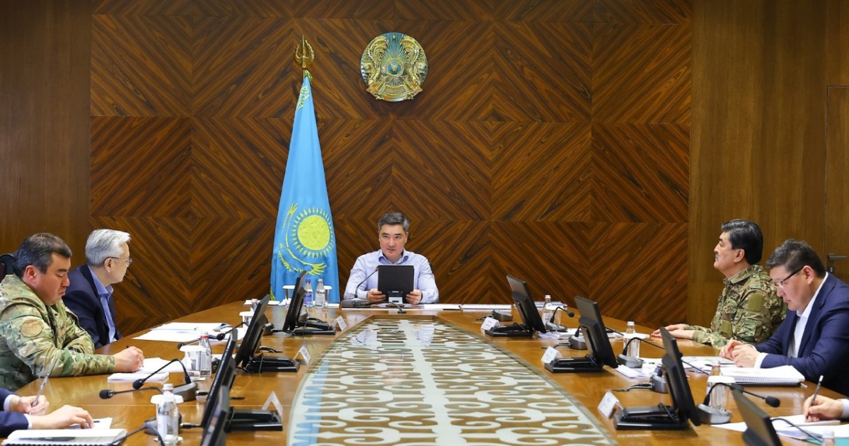 Олжас Бектенов Төтенше жағдайларды жою жөніндегі республикалық жедел штаб отырысын өткізді