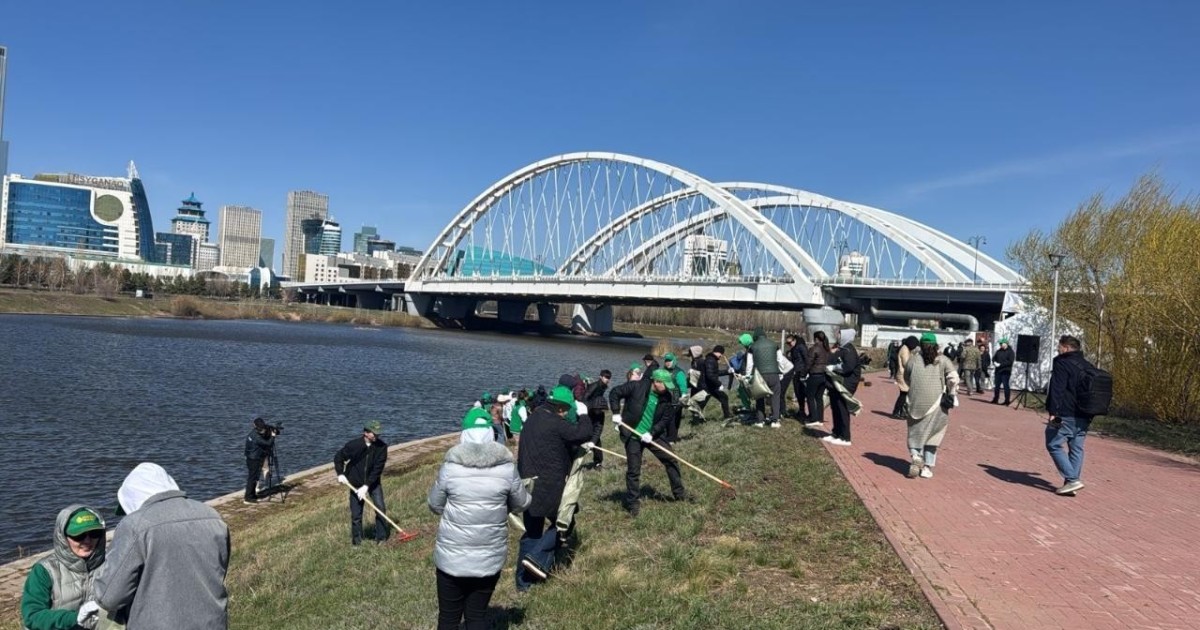 «Таза Қазақстан»: Астанада ауқымды экологиялық айлық жалғасып жатыр