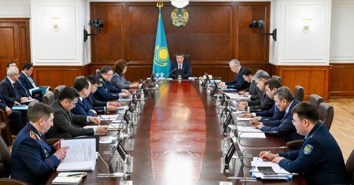 «Заң мен тәртіп»: Премьер-министр қоғамдық қауіпсіздікті күшейтуді тапсырды