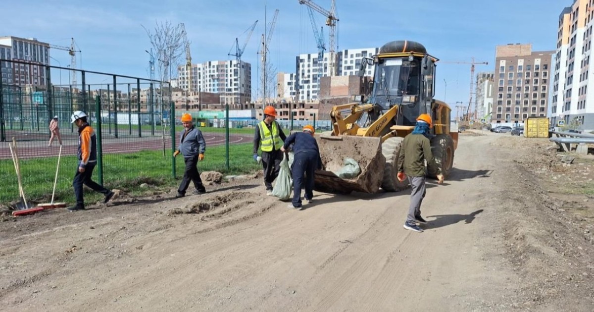 Елордалық құрылысшылар «Таза Қазақстан» экоакциясына тұрақты қатысып келеді