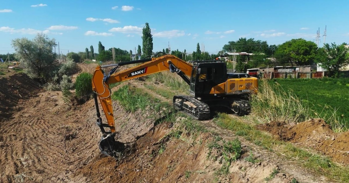 Жамбыл облысында 42 каналды реконструкциялау және бетондау жұмыстары басталды