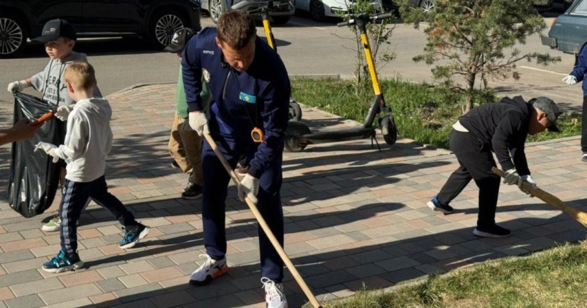 Астанада болашақ әлем чемпиондары тазалық акциясын өткізді
