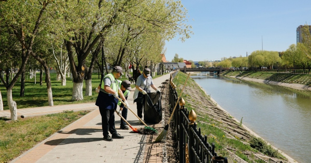 Астанада «Мөлдір бұлақ» экологиялық акциясы өтті