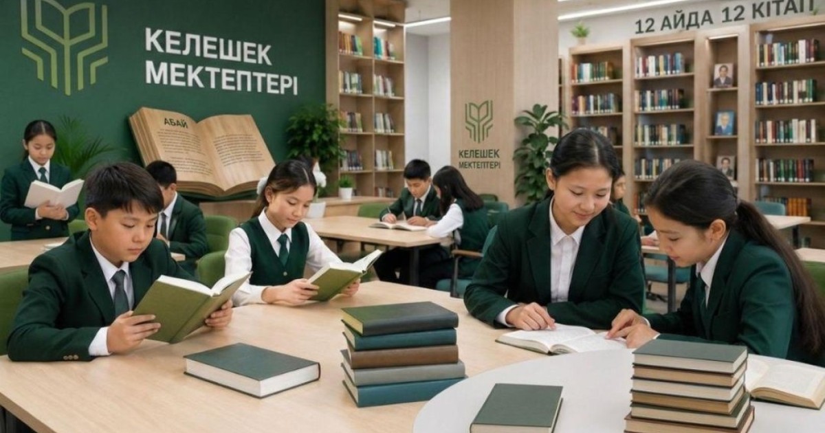 Келешек мектептерінде «12 айда 12 кітап» жобасы жүзеге асырылады