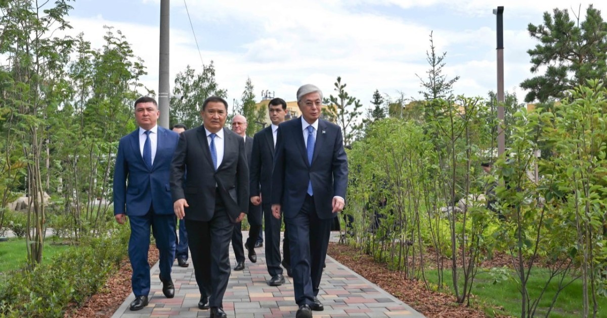 Президент Щучинск қаласындағы бірқатар нысанды аралап көрді