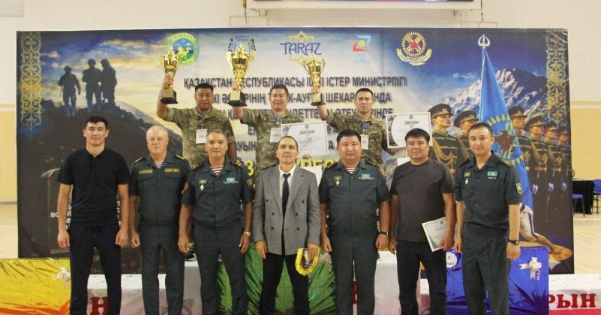 Таразда Ұлттық ұланның үздік палуандары анықталды