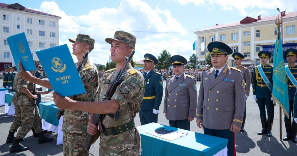 750 ұландық сарбаз Астанада ант берді