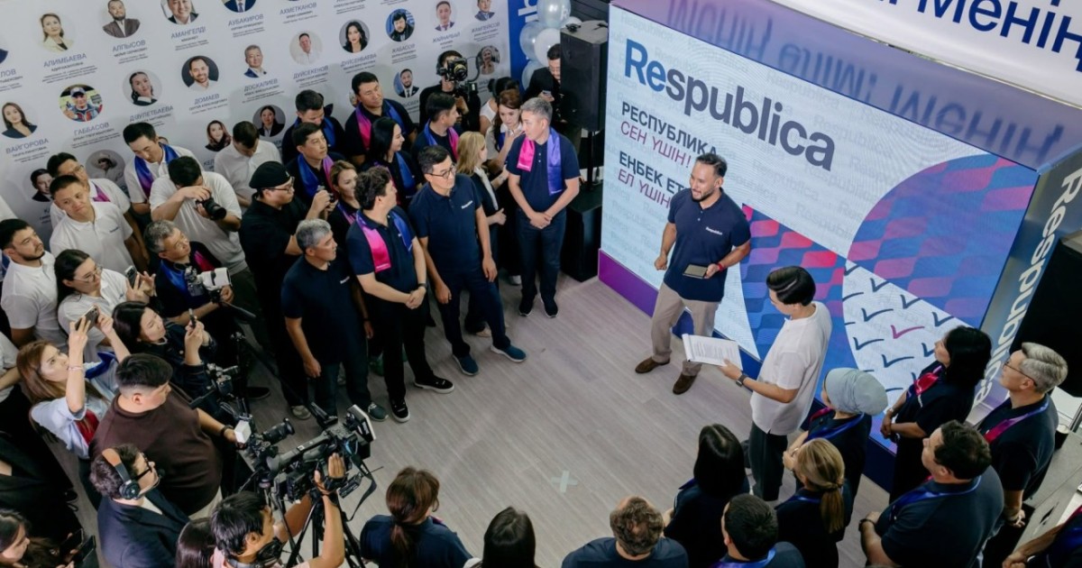 Respublica сайлауалды штабын ашып, үгіт-насихат науқанын бастады