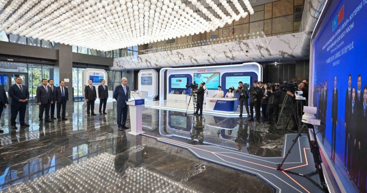 Президент Жамбыл облысындағы жүгері өңдеу зауытын іске қосу рәсіміне қатысты