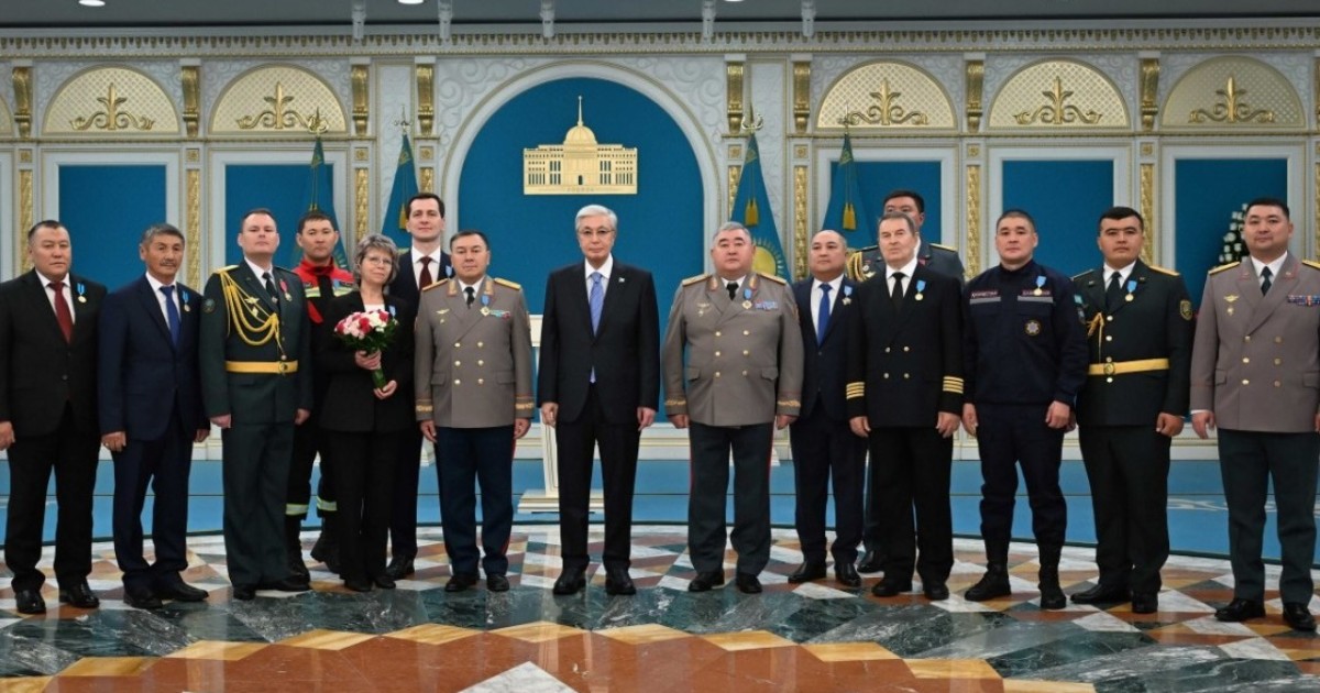 Президент бірқатар құтқарушыны мемлекеттік наградалармен марапаттады