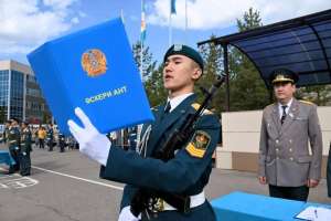 Астанада әскери колледжде әскери ант беру рәсімі өтті