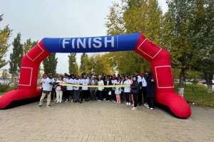 Астанада жүгіру жарысына 200-ге жуық адам қатысты