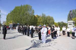 Астанадағы «Ататүрік» саябағында зейнеткерлер цигун жаттығуын жасады