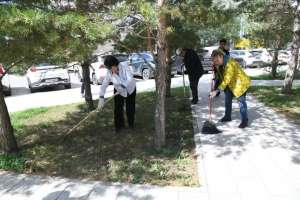 Астанада мәдениет саласының қызметкерлері экологиялық акция өткізді