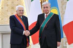 Серджо Маттарелла Қасым-Жомарт Тоқаевқа Италияның ең жоғары награда табыстады