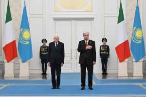 Қасым-Жомарт Тоқаев Италия Президентін қарсы алды