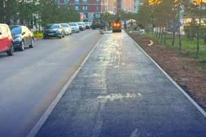 Астанадағы Керей-Жәнібек хандар көшесінде жаңадан жол салынды