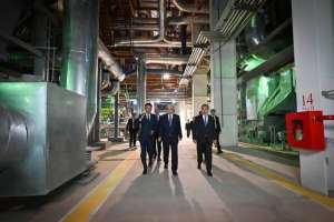 Президент елордадағы үшінші ЖЭО-ның алғашқы кезегінің қызметімен танысты