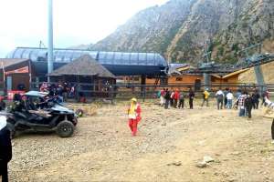 Шымбұлақтағы аспалы жол тоқтап қалды (ВИДЕО)