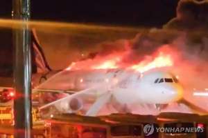 Оңтүстік Кореяда 170-тен астам жолаушысы бар ұшақ өртенді
