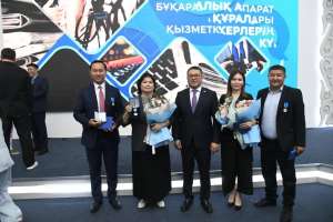 «Elorda Aqparat» ұжымы қызметкерлері мемлекеттік наградалармен марапатталды