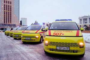 Астанада жедел жәрдем станциясына 50-ге жуық жаңа көліктер берілді