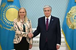 Президент ЕҚЫҰ-ның іс басындағы төрағасы Элина Валтоненді қабылдады