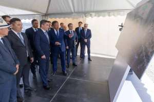 Олжас Бектенов Қордайдағы көлік-логистикалық кешеннің құрылыс барысын тексерді