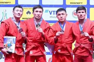 Қазақстандық самбошылар Азия чемпионатында 8 алтын жеңіп алды