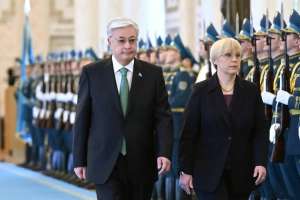 Қасым-Жомарт Тоқаев Словения Президентін Ақордада қарсы алды