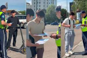 Елордада полицейлер балаларға жол қауіпсіздігі ережелерін түсіндірді