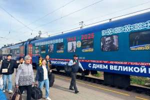 Астанадан Жеңіс күніне арналған тақырыптық пойыздар жолға шықты