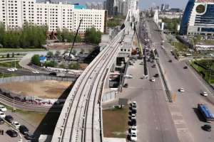 Астанада LRT рельс жолдарының 25 пайызы төселді