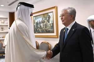 Президент Қатар Әмірі шейх Тәмим бен Хамад Әл Тәнимен кездесті