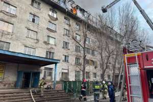 Елордада алты қабатты жатақханада өрт шықты