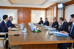 Президент ОПЕК халықаралық даму қорының президенті Абдулхамид әл-Халифамен кездесу өткізді