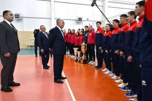 Мемлекет басшысы «Жетісу» волейбол клубының ішін  аралады